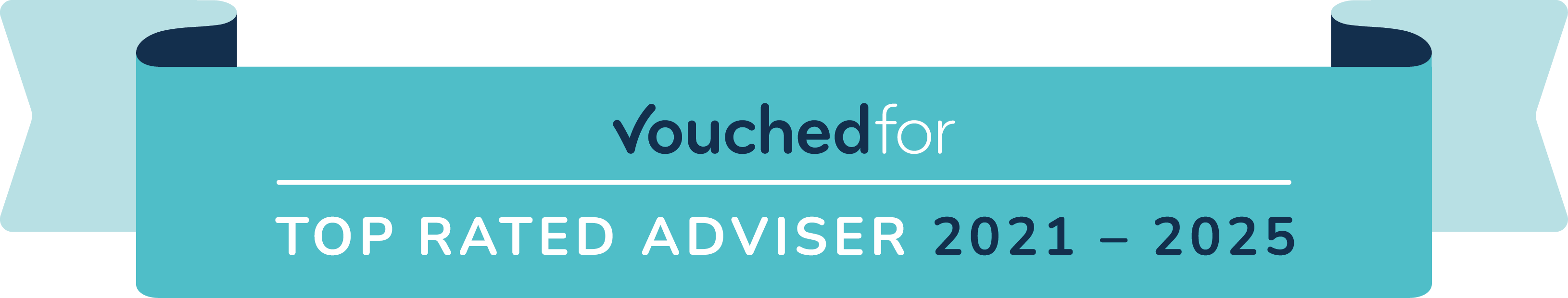 VouchedFor Top Rated Adviser 2021-2025